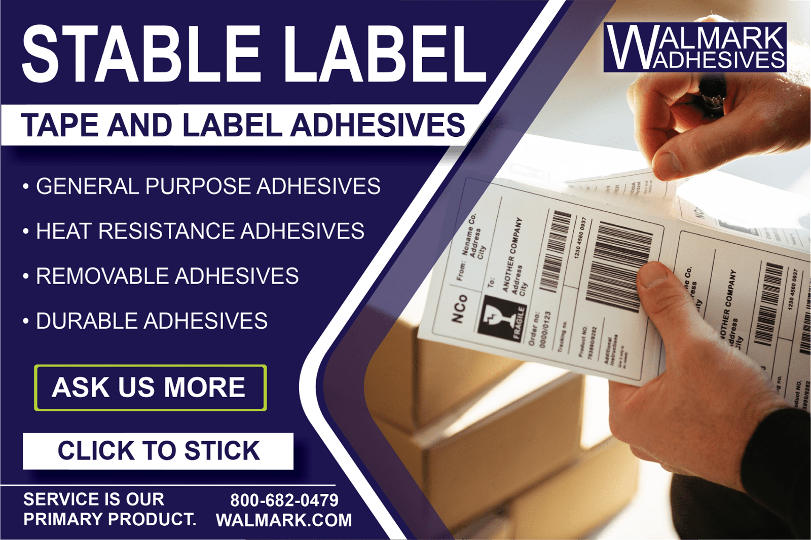 Walmark Tape and Label Adhesives